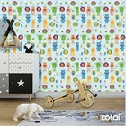 Papel De Parede Adesivo Lavável Monstrinhos 6m
