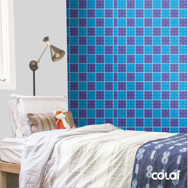 Papel De Parede Adesivo Lavável Mosaico 3m