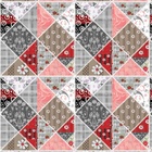 Papel De Parede Adesivo Lavável Mosaico Retrô 15m