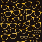 Papel De Parede Adesivo Lavável Óculos Fundo Preto 3m