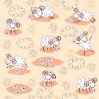 Papel De Parede Adesivo Lavável Ovelhinhas 15m