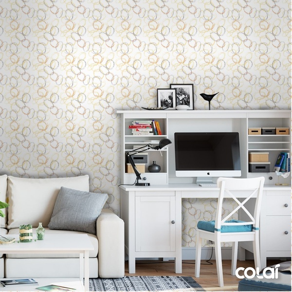 Papel De Parede Adesivo Lavável Oviforme 3m