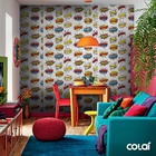 Papel De Parede Adesivo Lavável Pancadas De Quadrinhos 3m