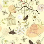 Papel De Parede Adesivo Lavável Pardais 6m