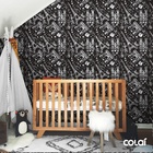 Papel De Parede Adesivo Lavável Paris Branco E Preto 6m