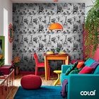 Papel De Parede Adesivo Lavável Paris Fashion 3m