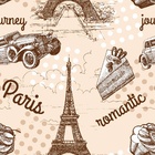 Papel De Parede Adesivo Lavável Paris Romantic 6m