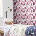 Papel De Parede Adesivo Lavável Paris Rosa 15m