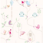 Papel De Parede Adesivo Lavável Pássaros 3m