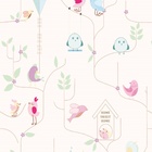 Papel De Parede Adesivo Lavável Pássaros Cantando 15m