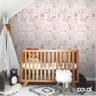 Papel De Parede Adesivo Lavável Pássaros Vintage 18m