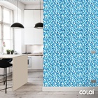 Papel De Parede Adesivo Lavável Pastilhas Azuis 15m