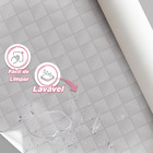 Papel De Parede Adesivo Lavável Pastilhas Branco Gelo 3m