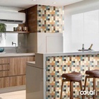 Papel De Parede Adesivo Lavável Pastilhas Coloridas 3m