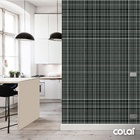 Papel De Parede Adesivo Lavável Pastilhas Pretas 6m