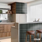 Papel De Parede Adesivo Lavável Pastilhas Pretas 6m