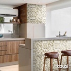 Papel De Parede Adesivo Lavável Pastilhas Tons De Bege 12m