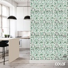 Papel De Parede Adesivo Lavável Pastilhas Tons Verdes 12m