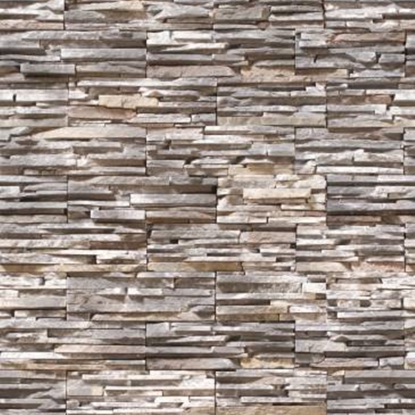 Papel De Parede Adesivo Lavável Pedra 3d Irrgular Bege 15m