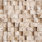 Papel De Parede Adesivo Lavável Pedra 3d Quadrada 15m