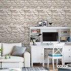 Papel De Parede Adesivo Lavável Pedra Calcário 9m