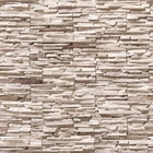 Papel De Parede Adesivo Lavável Pedra Filete Irregular 15m