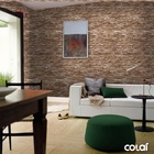 Papel De Parede Adesivo Lavável Pedra Filete Irregular  9m