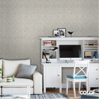 Papel De Parede Adesivo Lavável Pedra Goiás Cinza 6m