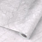 Papel De Parede Adesivo Lavavel Pedra Marmore Cinza Claro