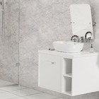 Papel De Parede Adesivo Lavavel Pedra Marmore Cinza Claro 500