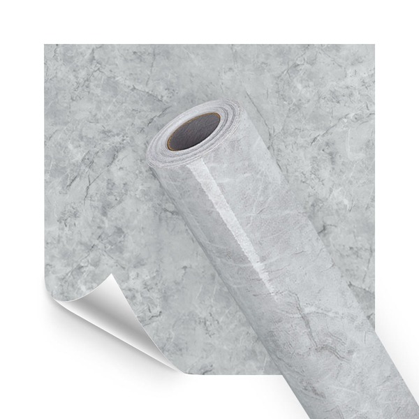 Papel De Parede Adesivo Lavavel Pedra Marmore Cinza Lagoa 500