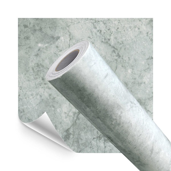 Papel De Parede Adesivo Lavavel Pedra Marmore Cinza Lua 500x6