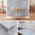 Papel De Parede Adesivo Lavavel Pedra Marmore Cinza Oceano