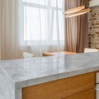 Papel De Parede Adesivo Lavavel Pedra Marmore Cinza Oceano