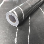 Papel De Parede Adesivo Lavavel Pedra Marmore Cinza Win