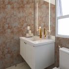 Papel De Parede Adesivo Lavavel Pedra Marmore Profundo