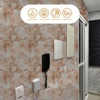 Papel De Parede Adesivo Lavavel Pedra Marmore Profundo 500x60