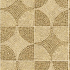 Papel De Parede Adesivo Lavável Pedra Mosáico Redondo 6m