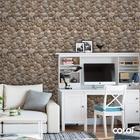 Papel De Parede Adesivo Lavável Pedra Ovo De Pato Fria 18m