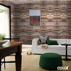 Papel De Parede Adesivo Lavável Pedra São Tomé Marrom