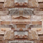 Papel De Parede Adesivo Lavável Pedra São Tomé Marrom 18m