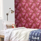 Papel De Parede Adesivo Lavável Peonias Tracejadas 9m