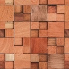 Papel De Parede Adesivo Lavável Peroba 6m