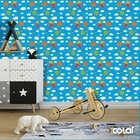 Papel De Parede Adesivo Lavável Pipas Coloridas