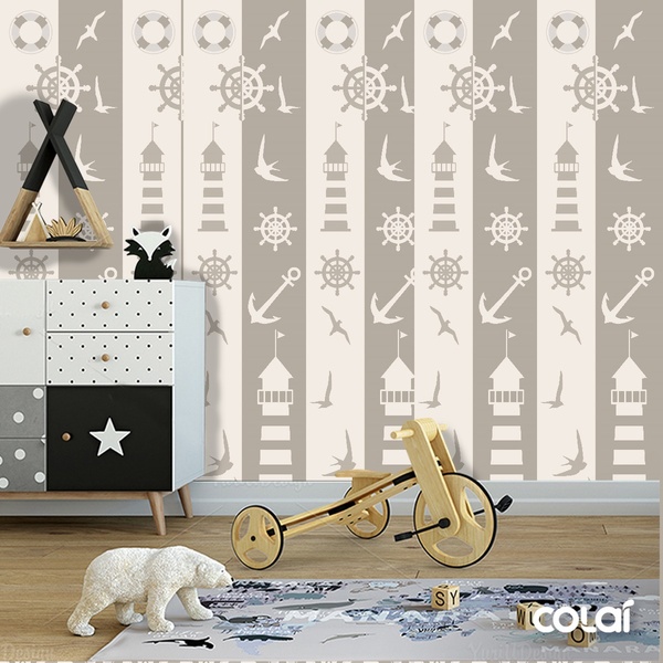 Papel De Parede Adesivo Lavável Praiano 6m