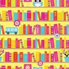 Papel De Parede Adesivo Lavável Prateleira Do Saber 6m