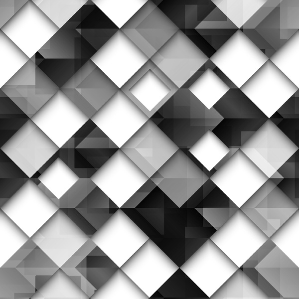 Papel De Parede Adesivo Lavável Quadrados Pretos 3d 18m