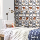 Papel De Parede Adesivo Lavável Quadros De Gatos 3m