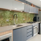 Papel De Parede Adesivo Lavavel Quartz Crystal Verde 500x60cm