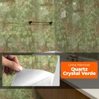 Papel De Parede Adesivo Lavavel Quartz Crystal Verde 500x60cm